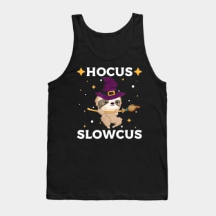 Hocus Slowcus Cute Halloween Sloth Custume Tank Top